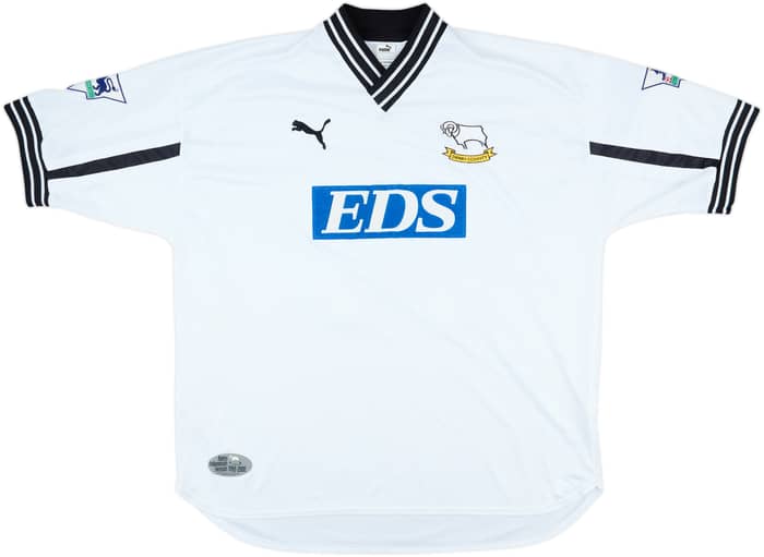 2000-01 Derby County Home Shirt West #34 - 8/10 - (XL)