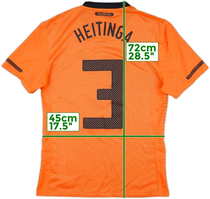 2011 Netherlands Match Issue Home Shirt Heitinga #3