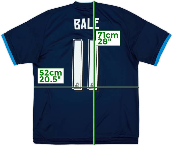 2015-16 Real Madrid Third Shirt Bale #11 - 8/10 - (M)