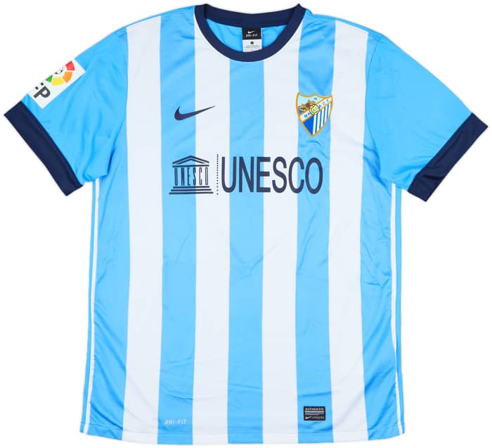 2013-14 Malaga Home Shirt - 8/10 - (L)