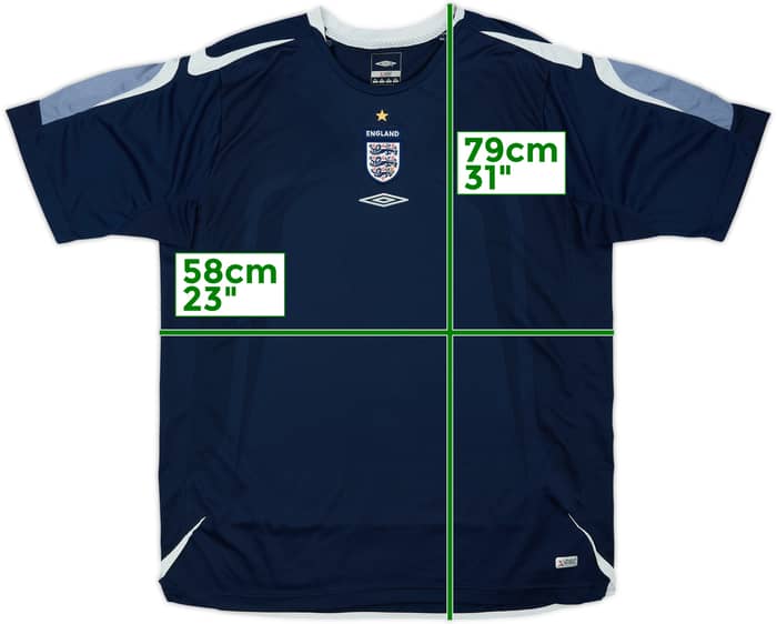 2004-06 England Umbro Training Shirt - 9/10 - (XL)