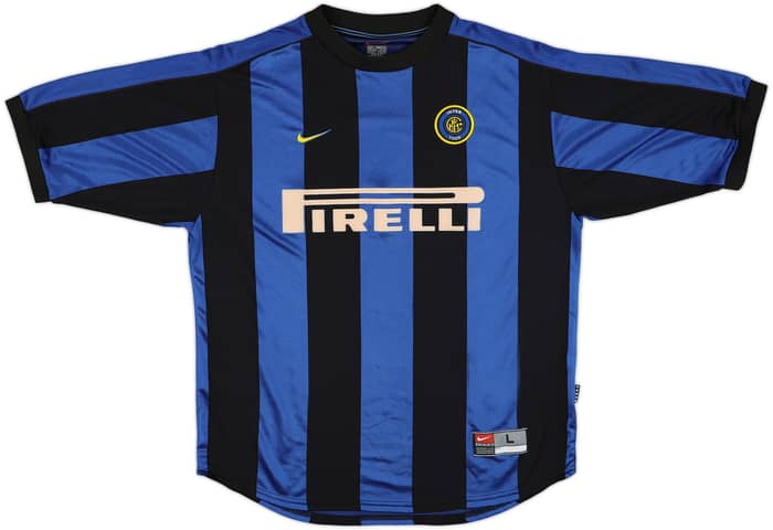 1999-00 Inter Milan Home Shirt Ronaldo #9 - 9/10 - (L)