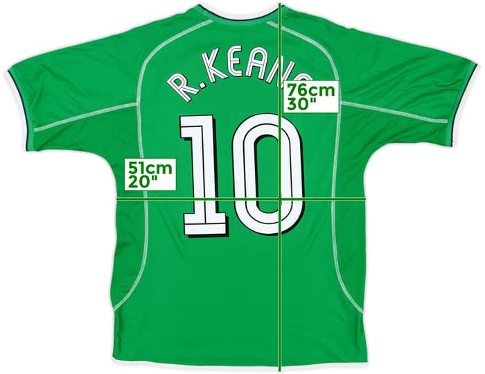 2002-03 Ireland Home Shirt R. Keane #10 - 10/10 - (M)