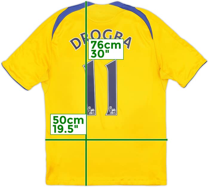 2008-09 Chelsea Third Shirt Drogba #11 - 7/10 - (M)