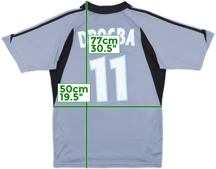 2003-04 Olympique Marseille Third Shirt Drogba #11 - 8/10 - (S)