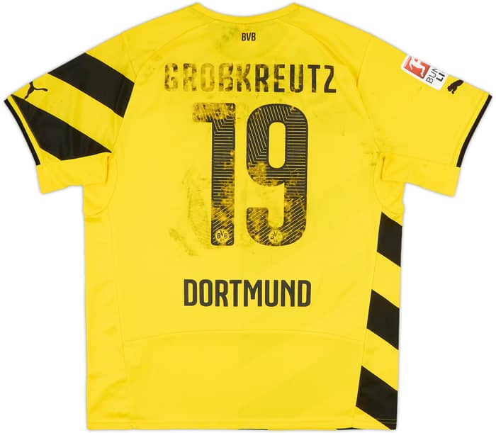 2014-15 Borussia Dortmund Home Shirt Grobkreutz #19 - 4/10 - (L)