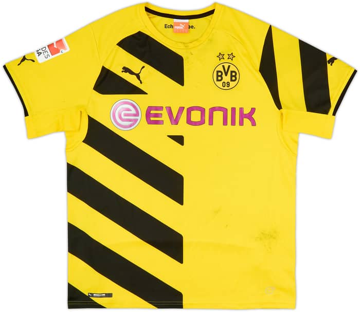 2014-15 Borussia Dortmund Home Shirt Grobkreutz #19 - 4/10 - (L)