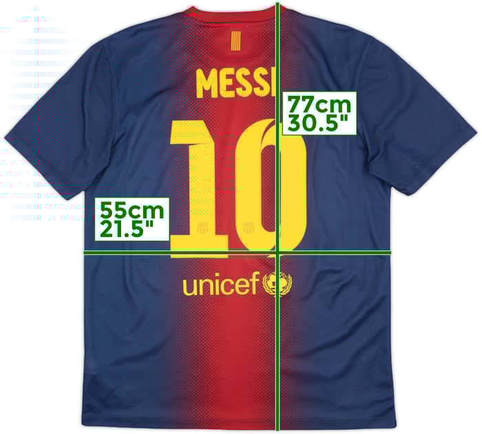 2012-13 Barcelona Basic Home Shirt Messi #10 - 9/10 - (L)