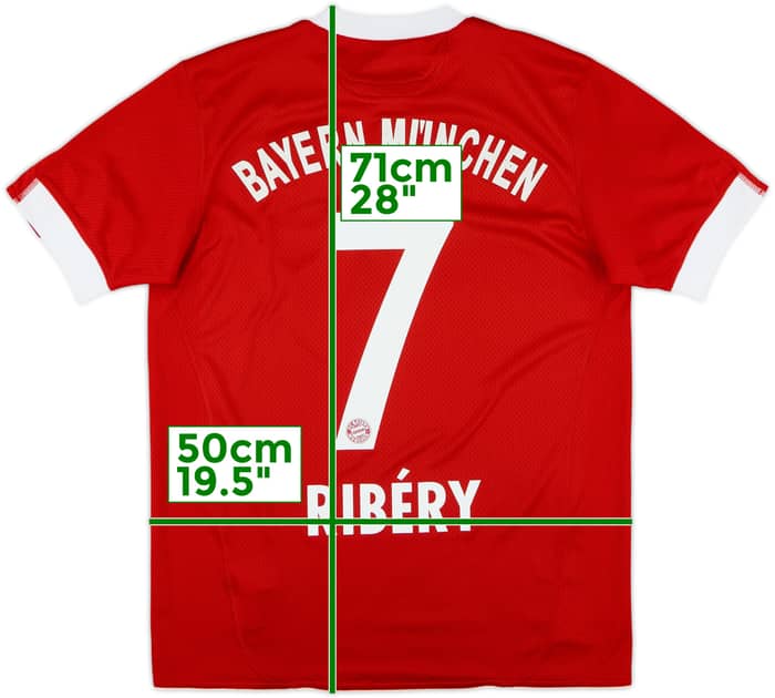 2009-10 Bayern Munich Home Shirt Ribery #7 - 7/10 - (XL.Boys)