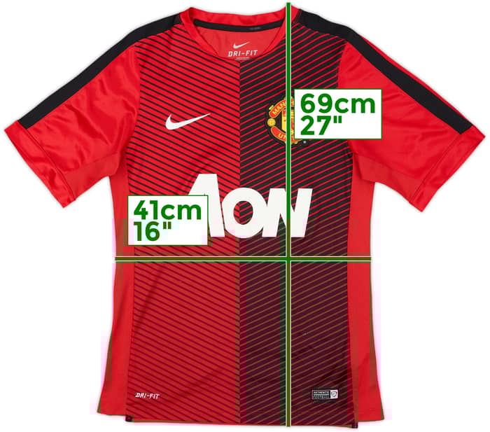 2014-15 Manchester United Nike Training Shirt - 9/10 - (S)