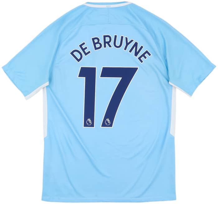 2017-18 Manchester City Home Shirt De Bruyne #17 - 5/10 - (M)