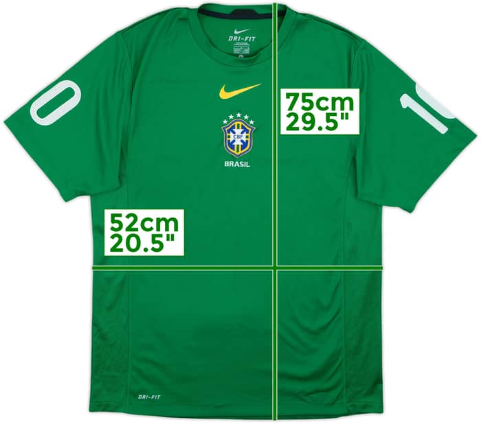 2010-12 Brazil Nike Training Shirt - 8/10 - (L)