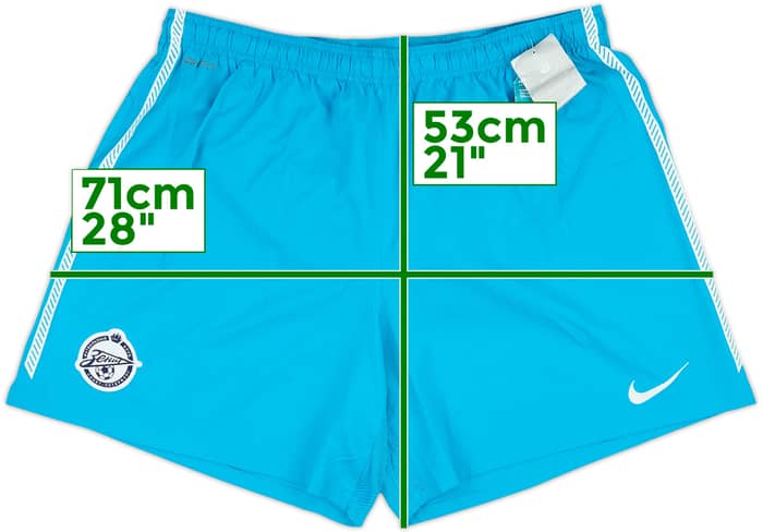 2011-12 Zenit St. Petersburg Home Shorts (XXL)