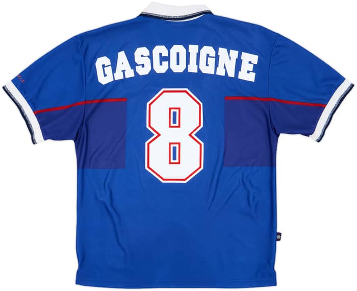 1997-99 Rangers Home Shirt Gascoigne #8 - 8/10 - (M)