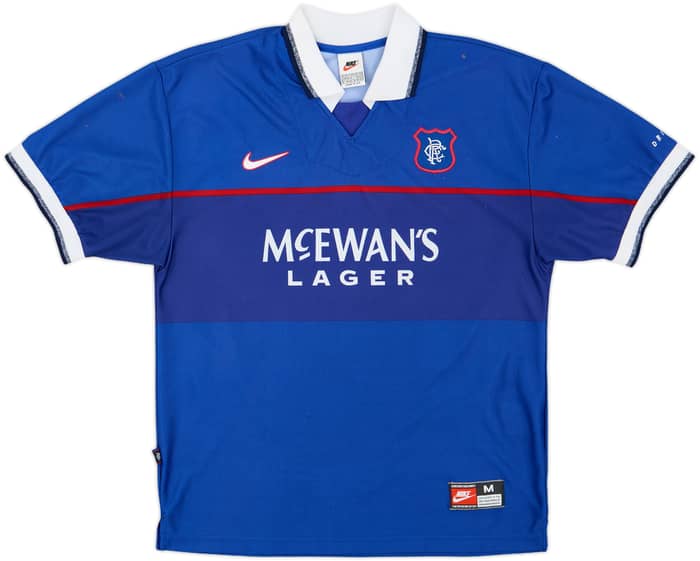 1997-99 Rangers Home Shirt Gascoigne #8 - 8/10 - (M)