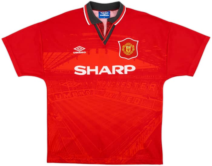 1994-96 Manchester United Home Shirt Cantona #7 - 9/10 - (M)