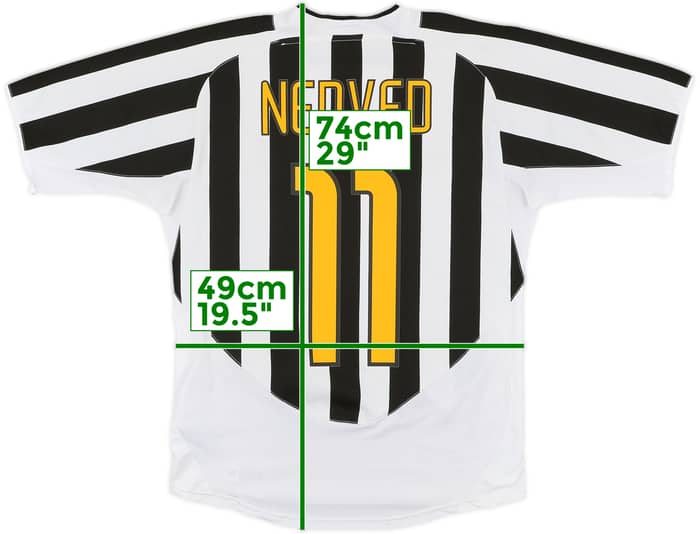 2003-04 Juventus Home Shirt Nedved #11 - 6/10 - (S)