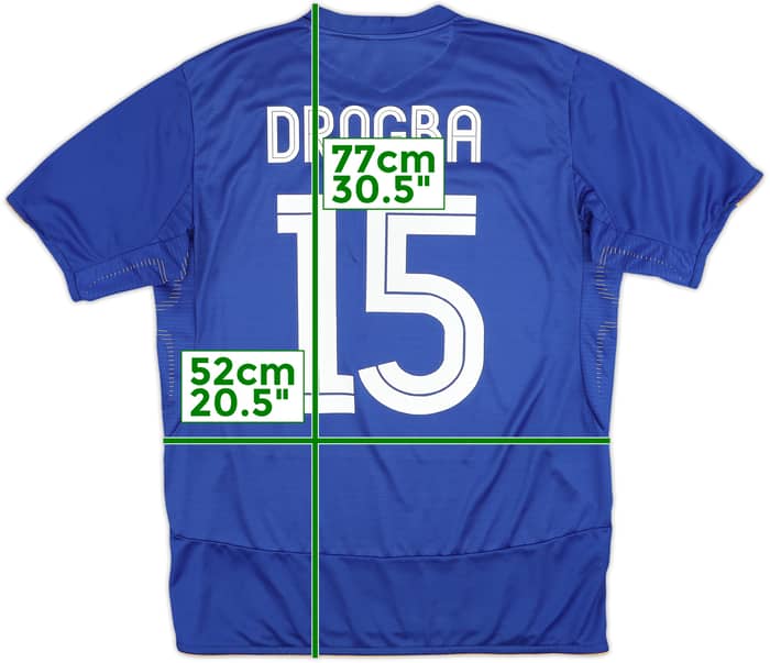 2005-06 Chelsea Centenary Home Shirt Drogba #15 - 6/10 - (L)
