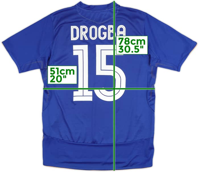 2005-06 Chelsea Centenary Home Shirt Drogba #15 - 9/10 - (M)