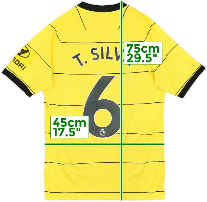 2021-22 Chelsea Away Shirt T.Silva #6 - 9/10 - (S)