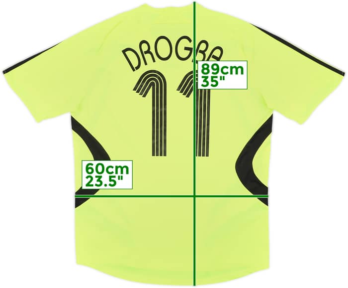 2007-08 Chelsea Away Shirt Drogba #11 - 7/10 - (L)
