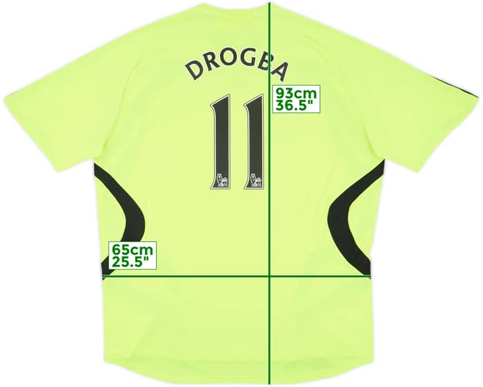2007-08 Chelsea Away Shirt Drogba #11 - 8/10 - (4XL)
