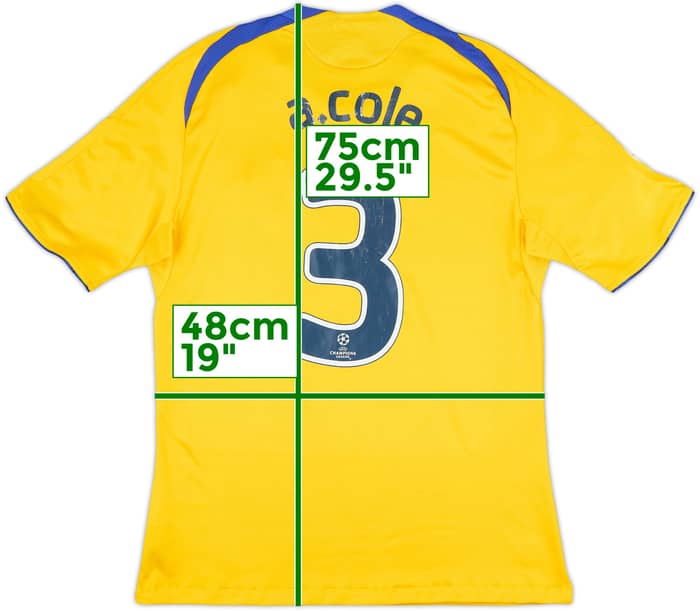 2008-09 Chelsea Third Shirt A.Cole #3 - 6/10 - (M)