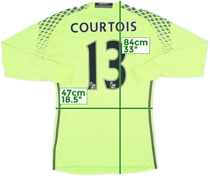 2016-17 Chelsea GK Shirt Courtois #13 (S)
