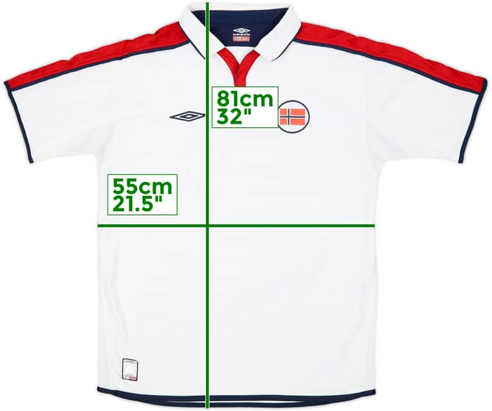 2002-04 Norway Away Shirt - 6/10 - (L)