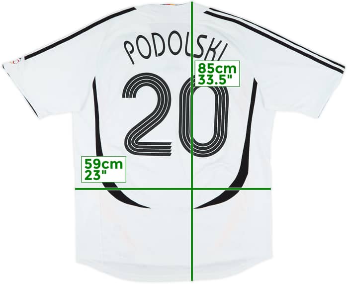 2005-07 Germany Home Shirt Podolski #20 - 7/10 - (XL)
