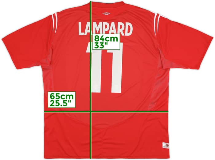 2004-06 England Away Shirt Lampard #11 - 9/10 - (3XL)
