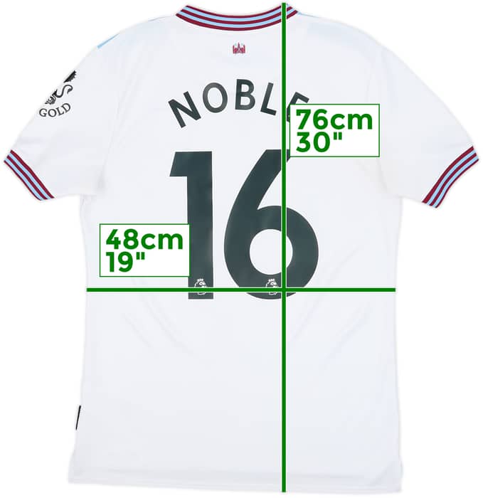 2019-20 West Ham Away Shirt Noble #16 - 7/10 - (M)