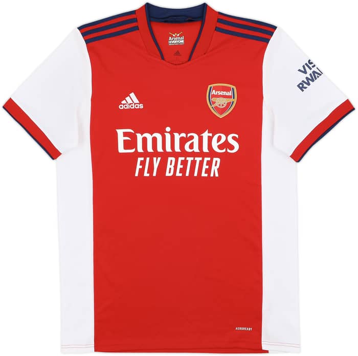 2021-22 Arsenal Home Shirt Odegaard #8 - 10/10 - (L)