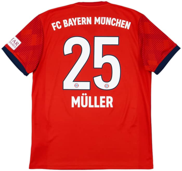 2018-19 Bayern Munich Home Shirt Muller #25 - 10/10 - (M)