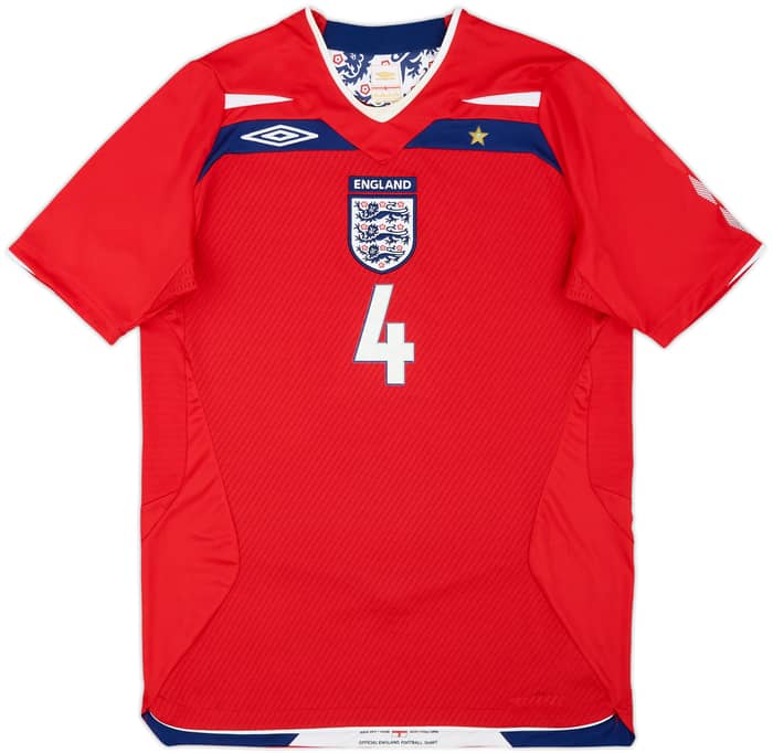 2008-10 England Away Shirt Gerrard #4 - 7/10 - (S)
