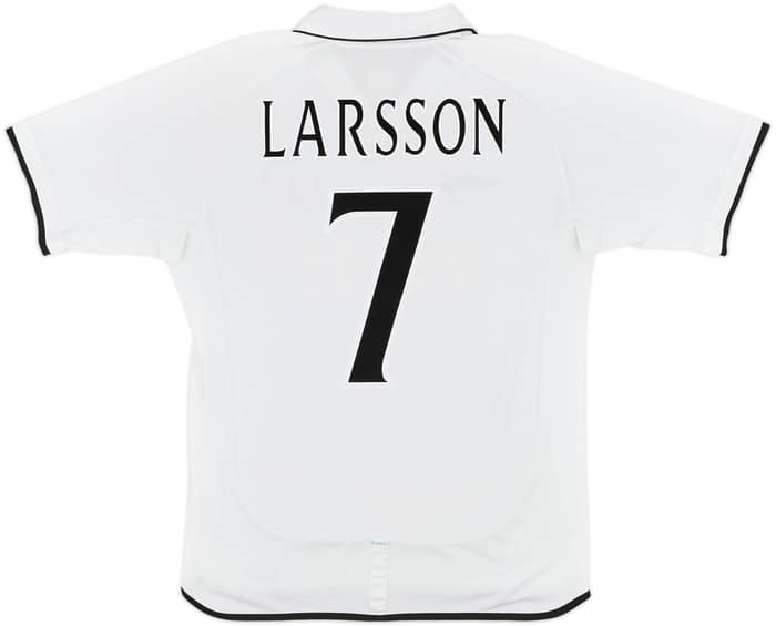 2001-02 Celtic Away Shirt Larsson #7 - 8/10 - (M)