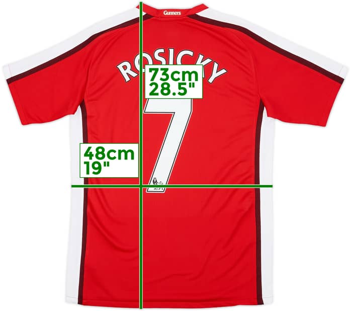 2008-10 Arsenal Home Shirt Rosicky #7 - 10/10 - (XL.Boys)