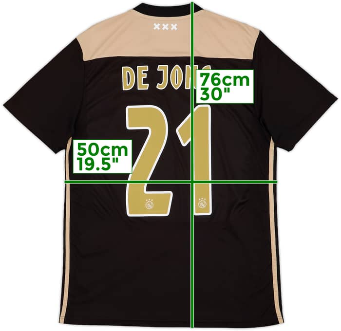 2018-19 Ajax Away Shirt De Jong #21 - 9/10 - (L)