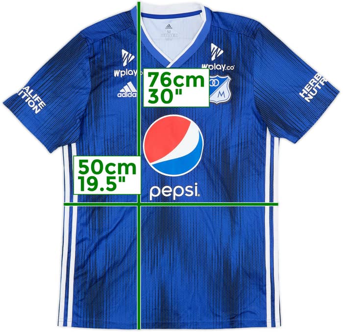 2019 Millonarios Home Shirt - 8/10 - (M)