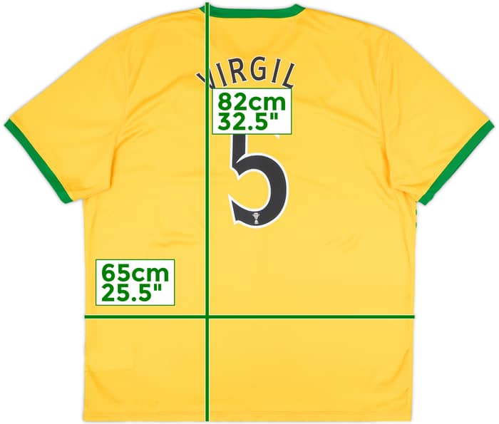 2013-14 Celtic Away Shirt Virgil #5 - 10/10 - (XXL)