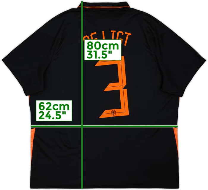 2020-22 Netherlands Away Shirt De Ligt #3 - 8/10 - (XXL)