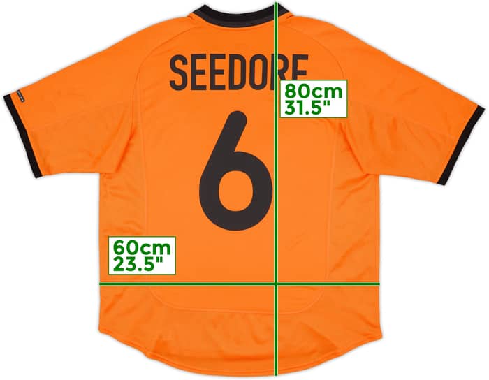 2000-02 Netherlands Home Shirt Seedorf #6 - 5/10 - (L)