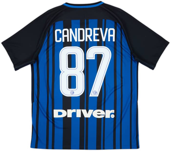 2017-18 Inter Milan Camiseta Local Candreva #87 - 6/10 - (L)