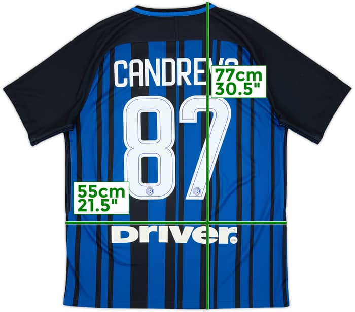 2017-18 Inter Milan Camiseta Local Candreva #87 - 6/10 - (L)