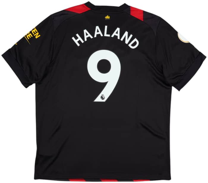 2022-23 Manchester City Away Shirt Haaland #9 - 10/10 - (XL)