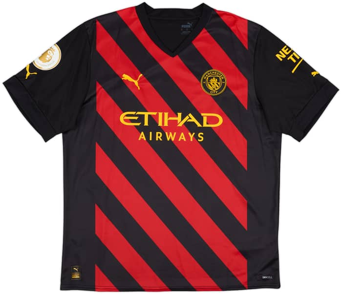 2022-23 Manchester City Away Shirt Haaland #9 - 10/10 - (XL)