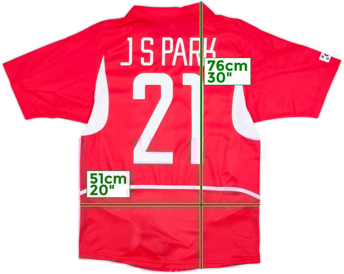 2002-03 South Korea Home Shirt J.S.Park #21 (M)