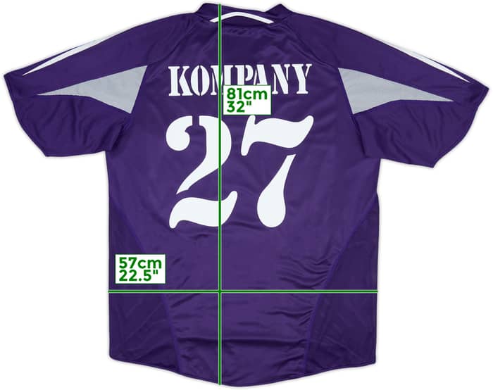 2004-05 Anderlecht Player Issue Away Shirt Kompany #27 - 8/10 - (XL)