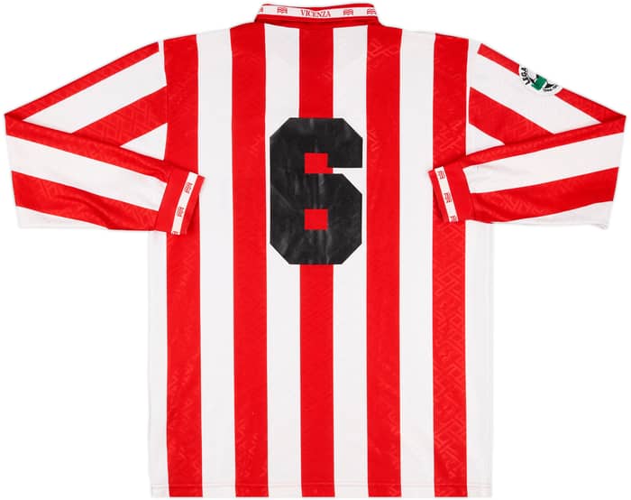 1995-96 Vicenza Match Issue Home L/S Shirt #6
