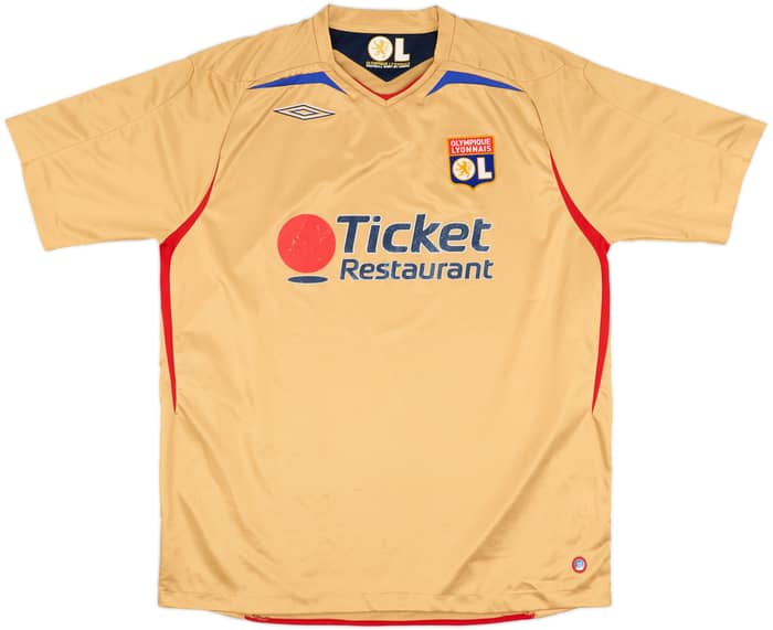 2007-08 Lyon Away Shirt Juninho #8 - 7/10 - (L)